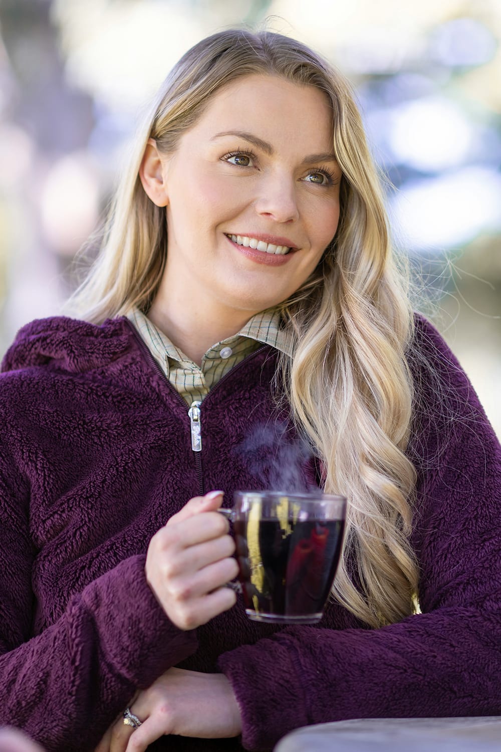 Fleece Jacket Deep purple - Image 2
